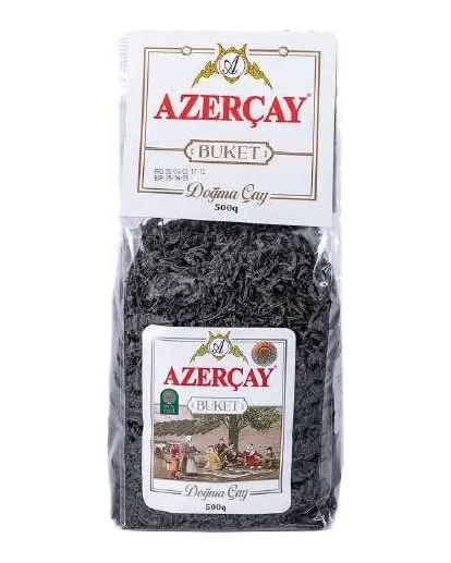 Azərçay Buket — herbata liściasta, opakowanie przezroczyste, 500 g