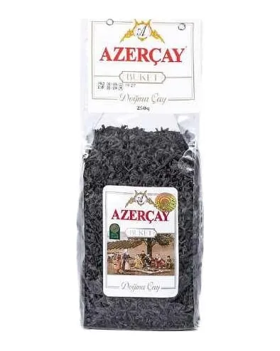 Azərçay Buket — herbata liściasta, opakowanie przezroczyste, 250 g