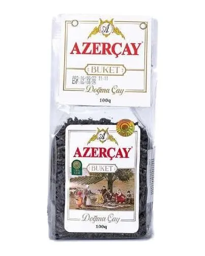 Azərçay Buket — herbata liściasta, opakowanie przezroczyste, 100 g